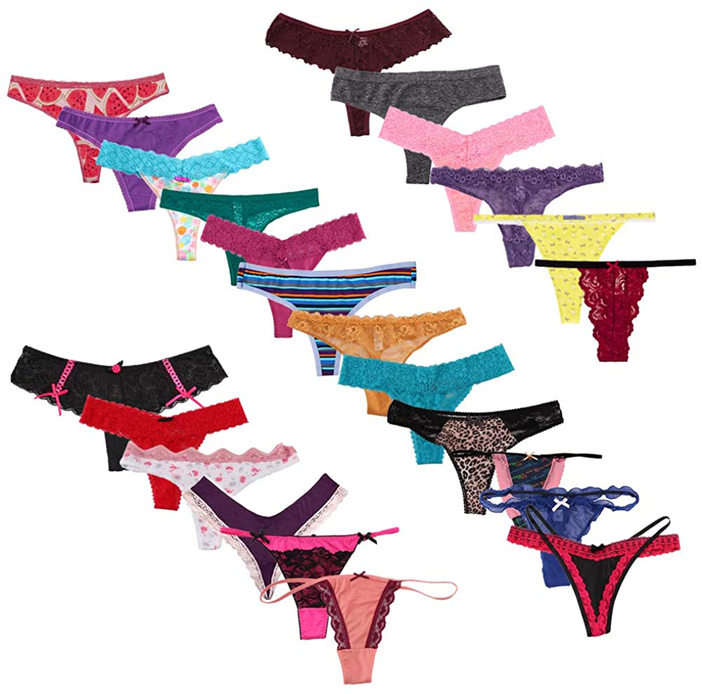 Variety panties thong pack assorted 6 pack image 3