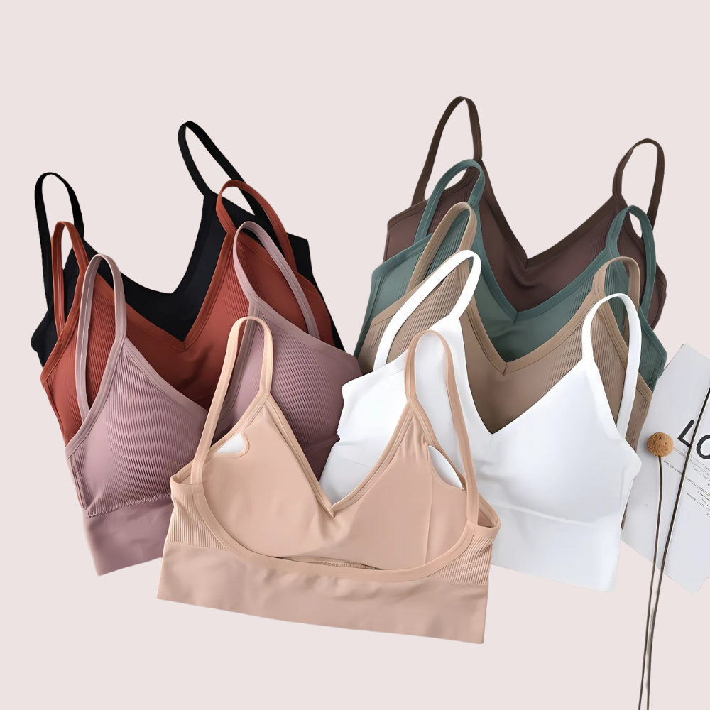 2 Pack Medium impact padded Sports bra image 2