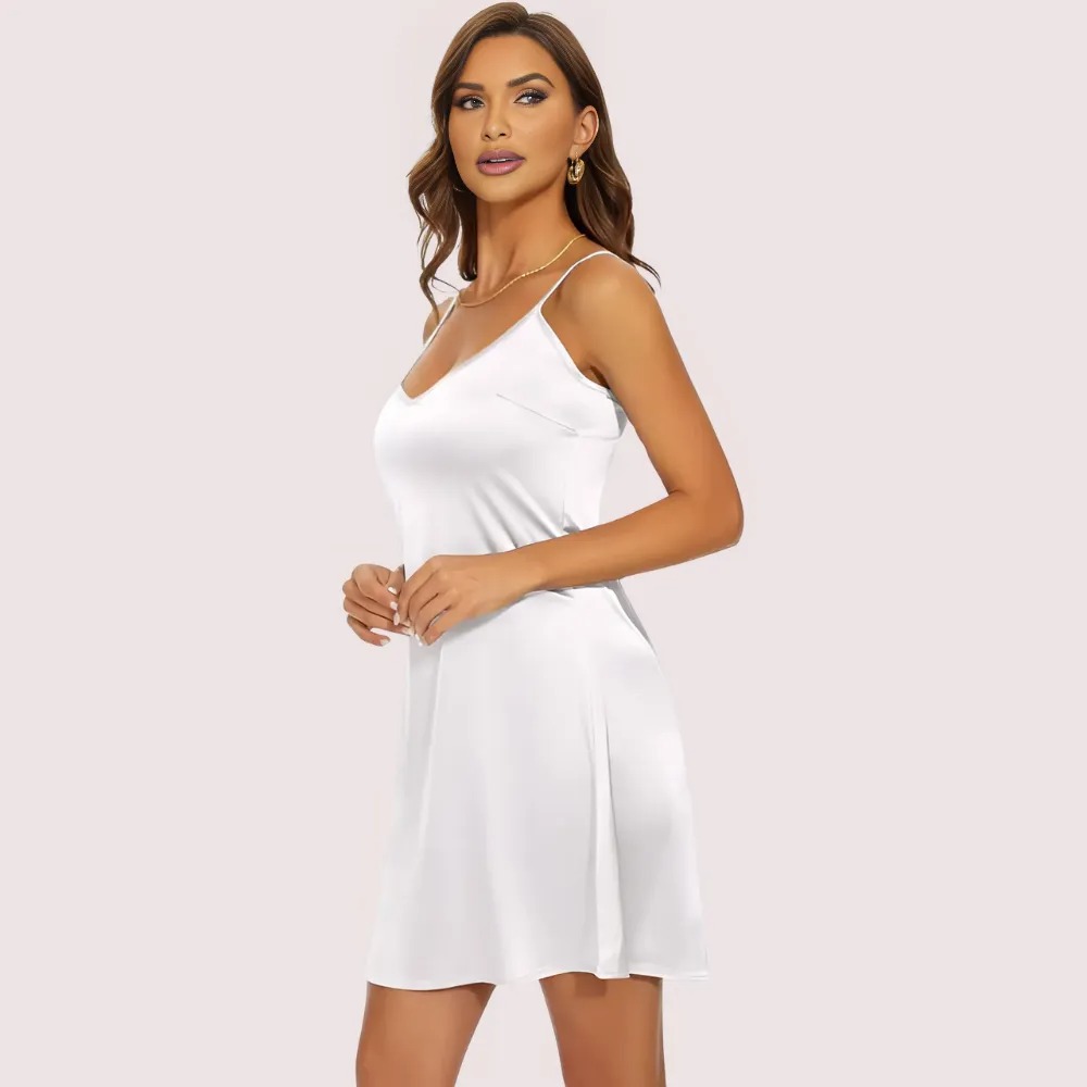 Luxe Silken Adjustable Slip Dress image 2