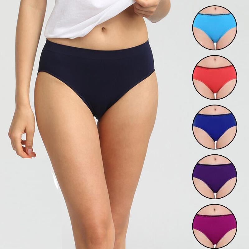 5 Pack Comort waistband Hipster Panties Pack image 3