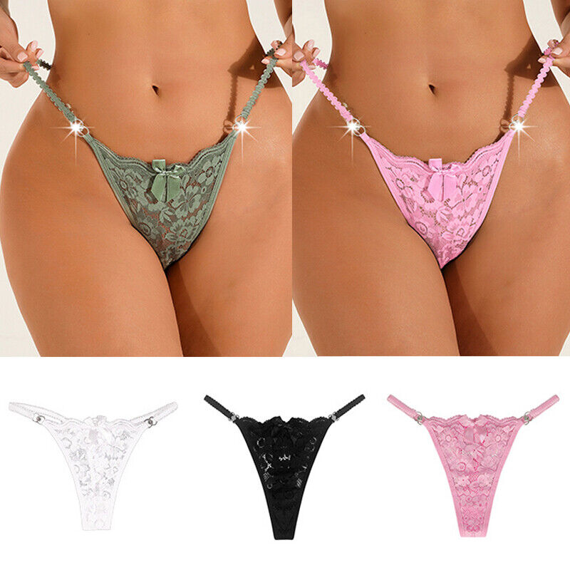 Assorted Colors Lace G-String Pack of 4 image 5