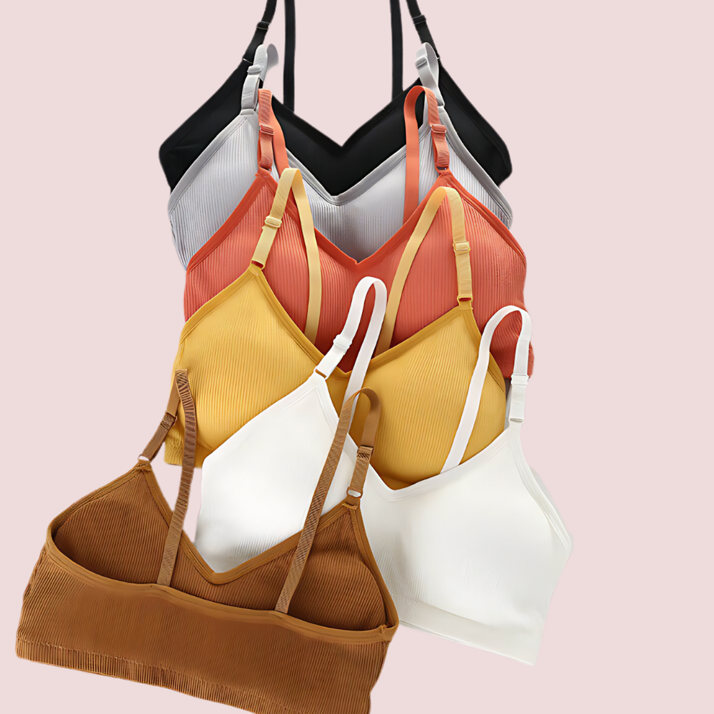 Medium impact padded sports bra pack of 2 image 2