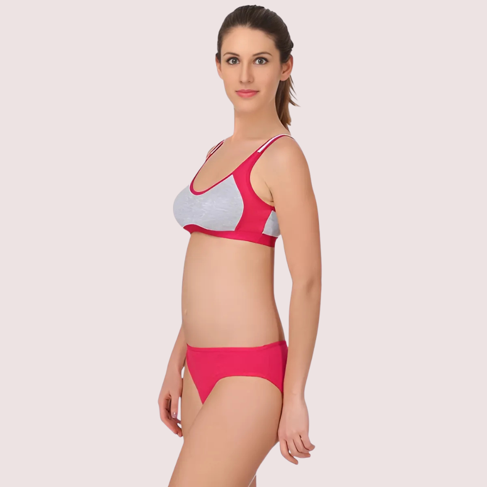 Trendy Sports Bra with Panty for Women (2 pack) image 2