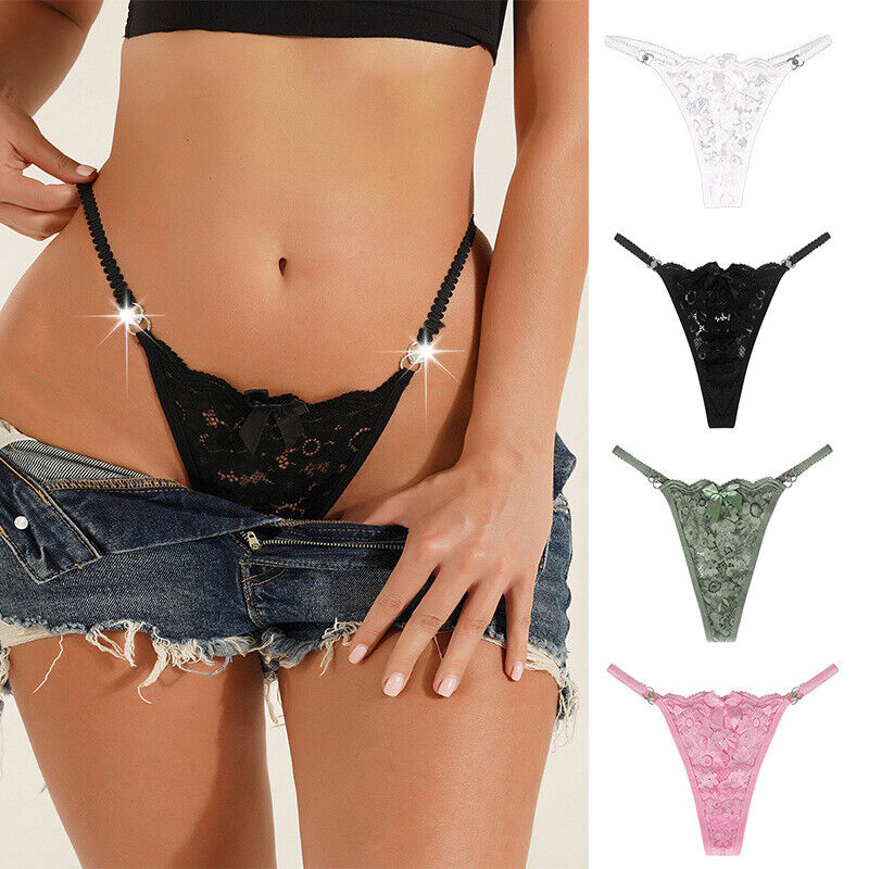 Assorted Colors Lace G-String Pack of 4 image 6