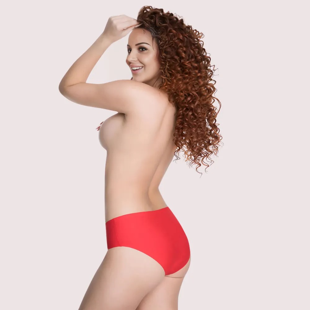 French Daina Red Seamless Panties image 2