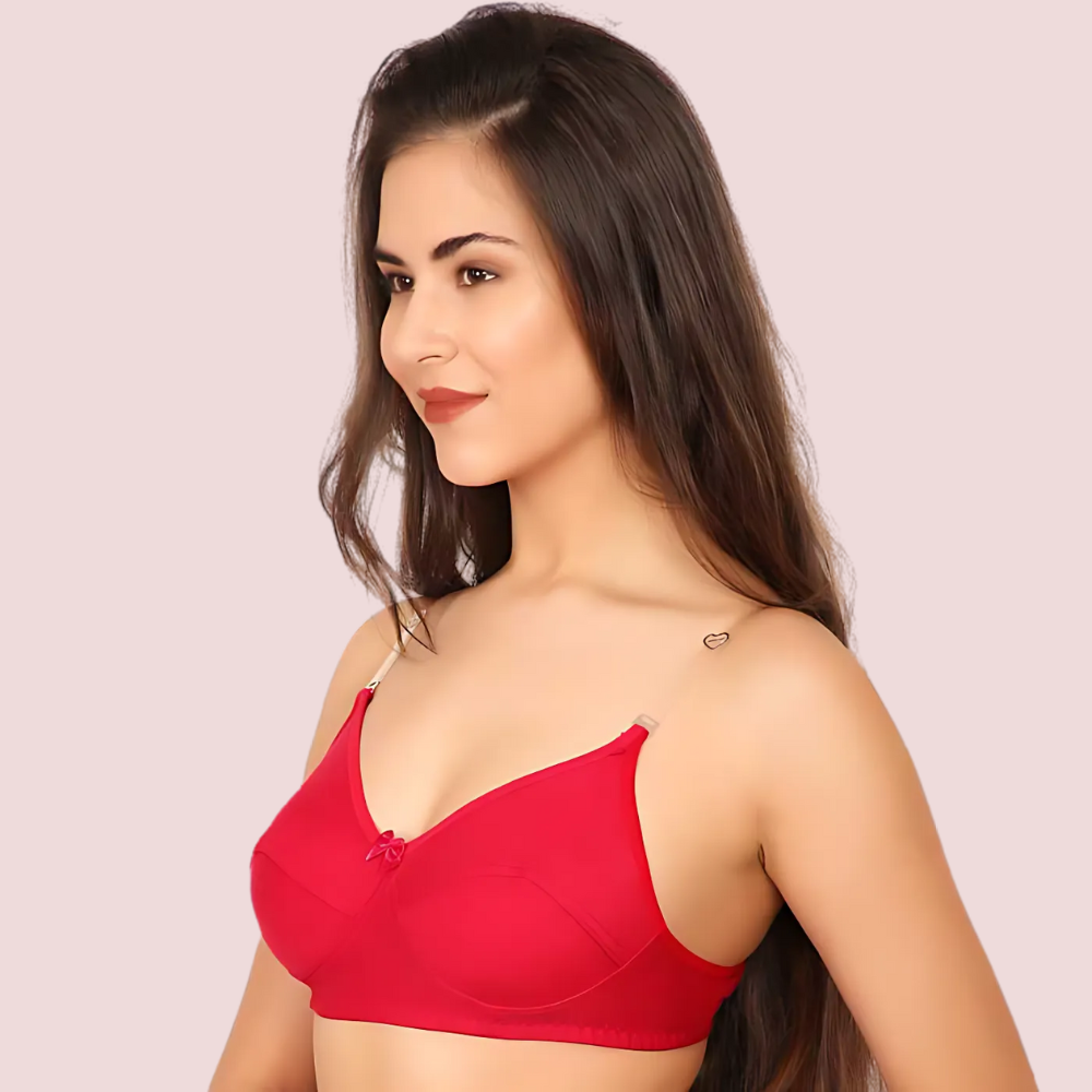 3 Pairs Clear Transparent Back Regular Bras image 2