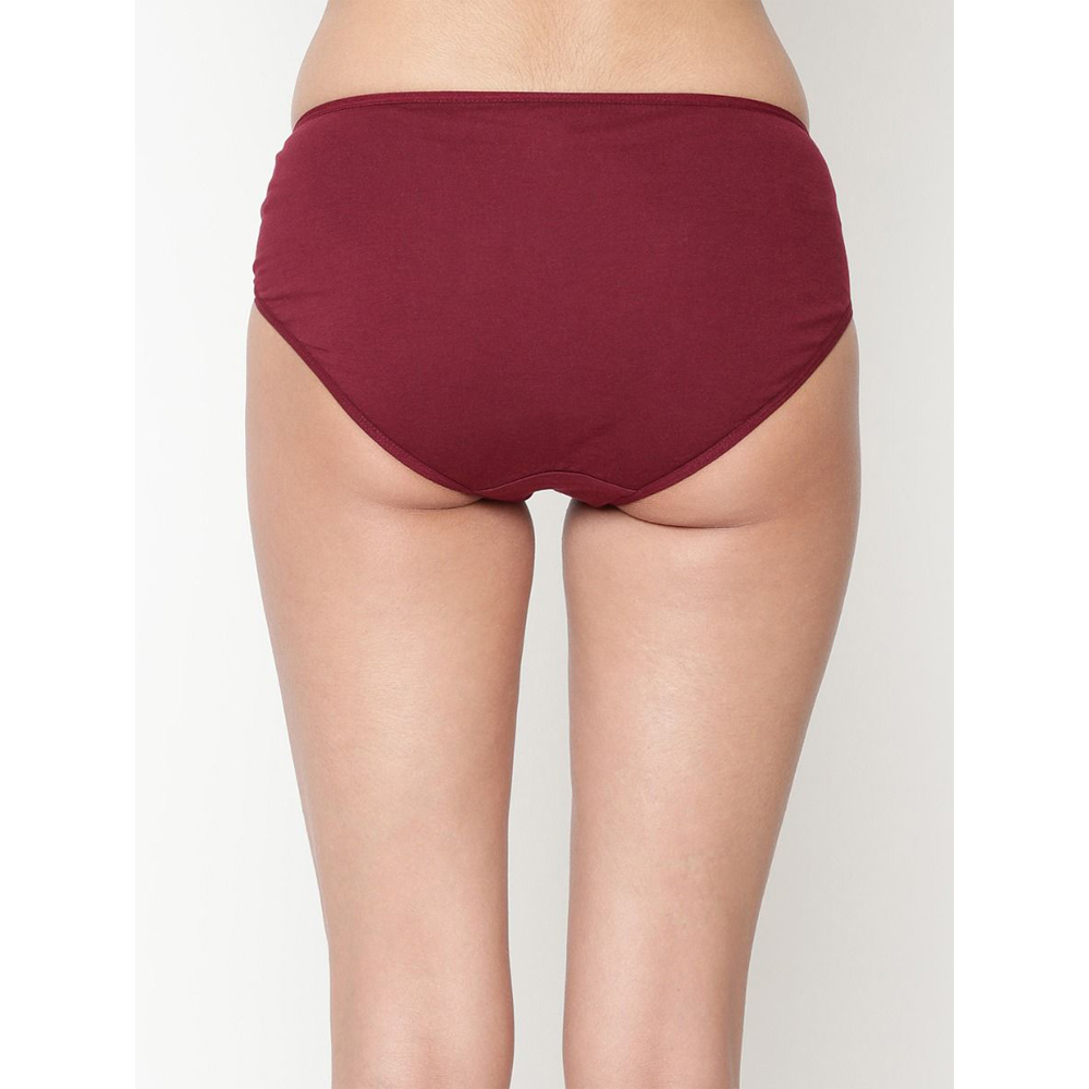 Comfy  Snazzy Way Women's Best Fitting Plus Size Maroon Cotton Panties(Pkt of 2) image 4