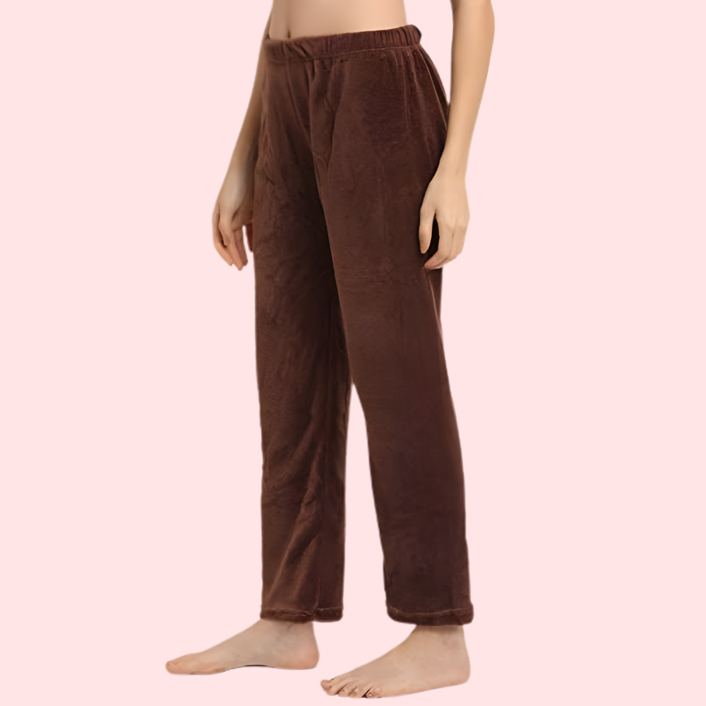 Womens Winter Cozy Warm Soft Fleece Pajama Pack of 2 image 2