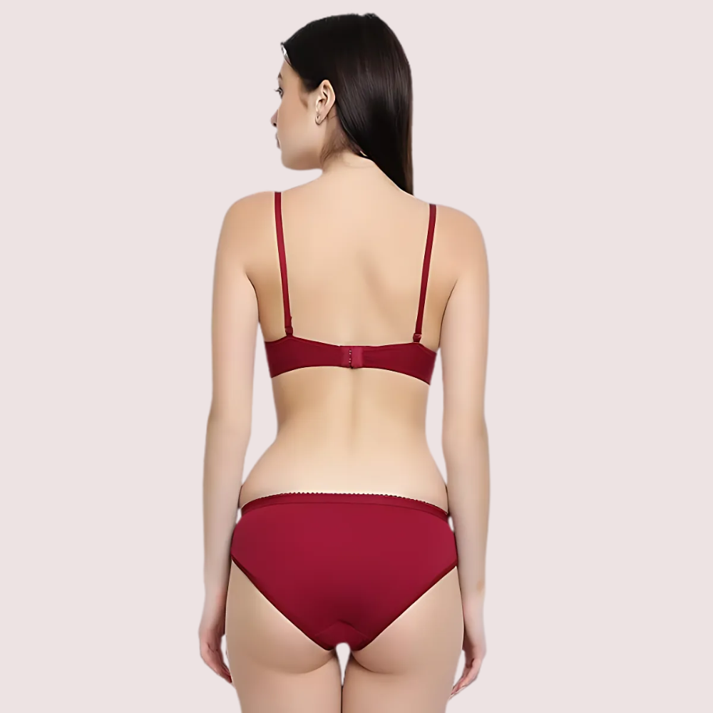 Lightly Padded Bra & Soft Cotton Panty Set (2 pack) image 3