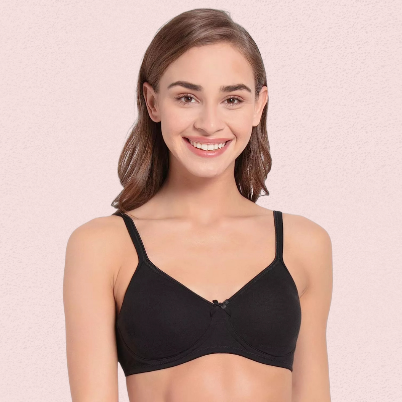Ultra-Soft Cotton Non-Wired Bra for Women – Set of 2 image 7