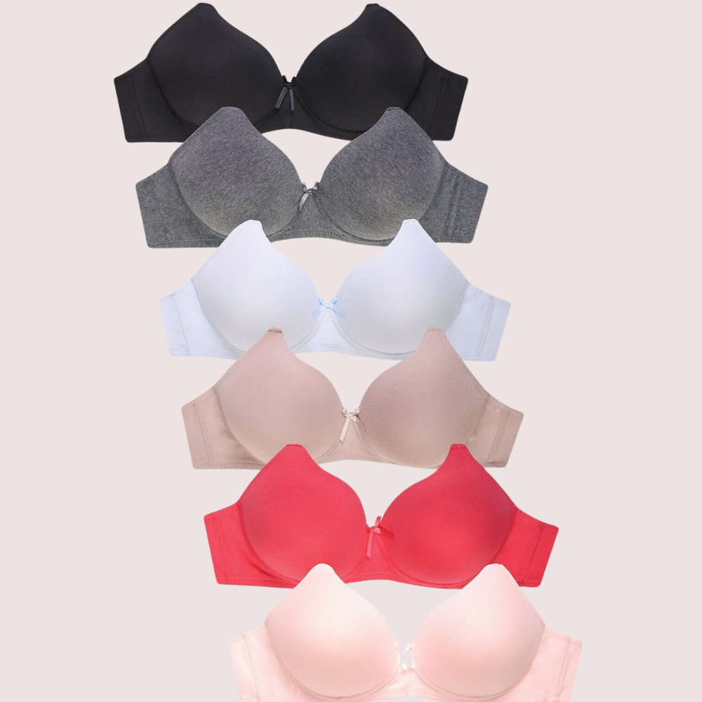 2 Pack No Wire Full Cup Light Padded bra image 4