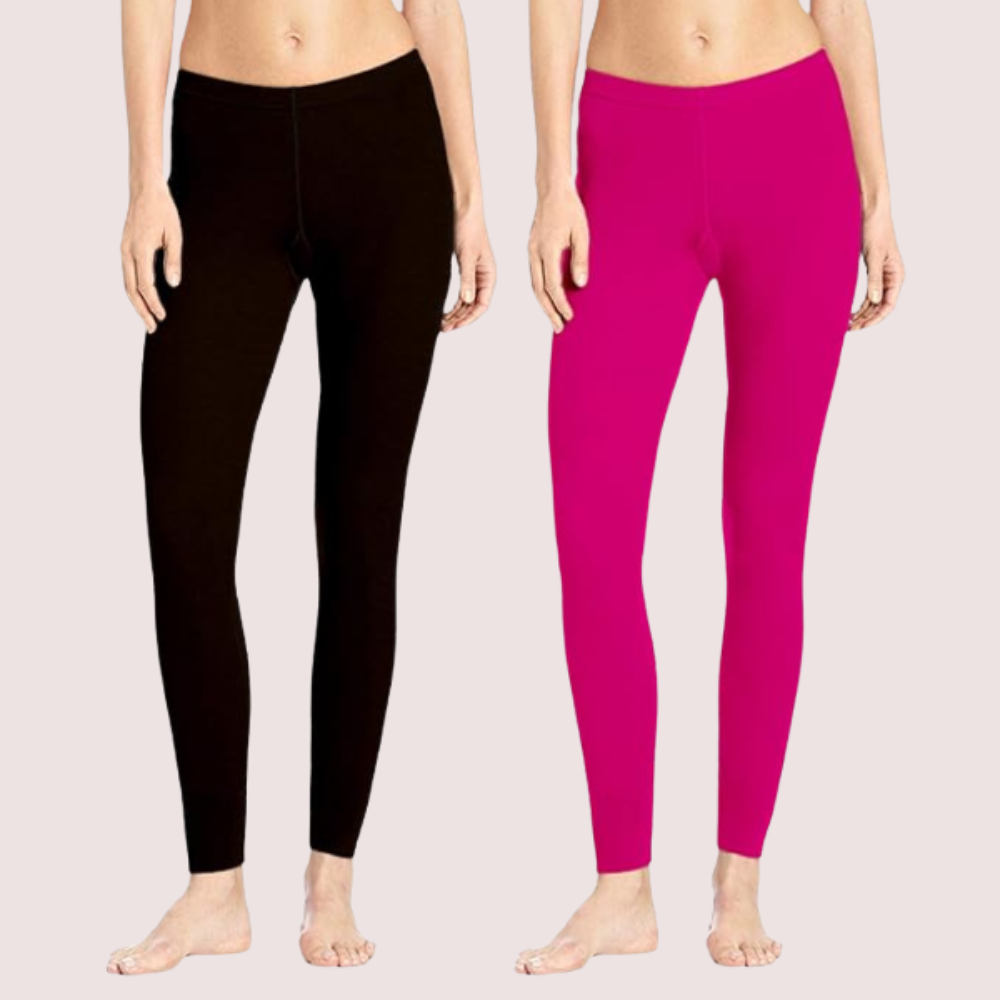 Daily Essentials Stretch Cotton Leggings Duo image 5