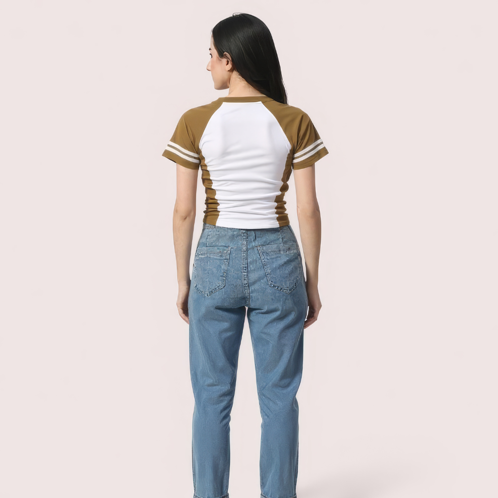 "Brooklyn 76" Varsity Crop Top image 2