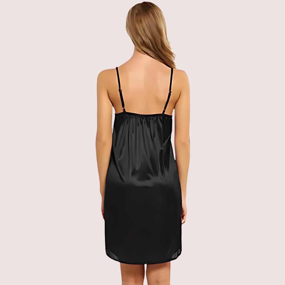 Women's Knee-Length Satin Nightdress image 4