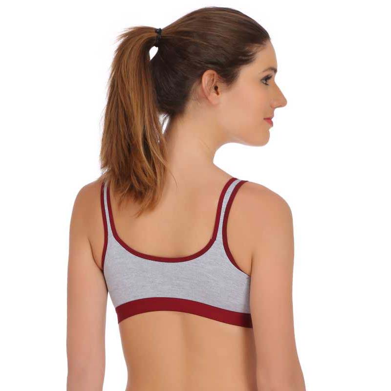 Medium Impact non padded sports bra pack of 3 image 3