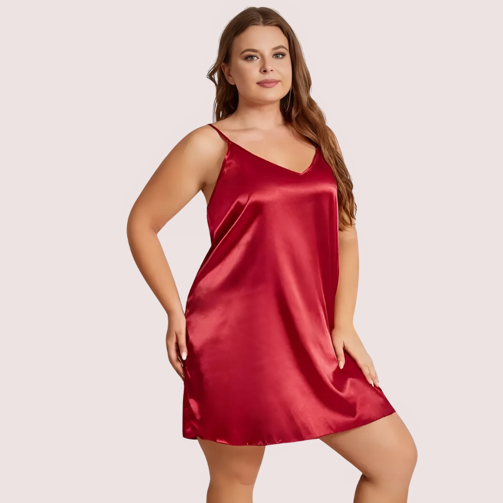 Midnight Grace Criss-Cross Back Nightdress – Plus Size