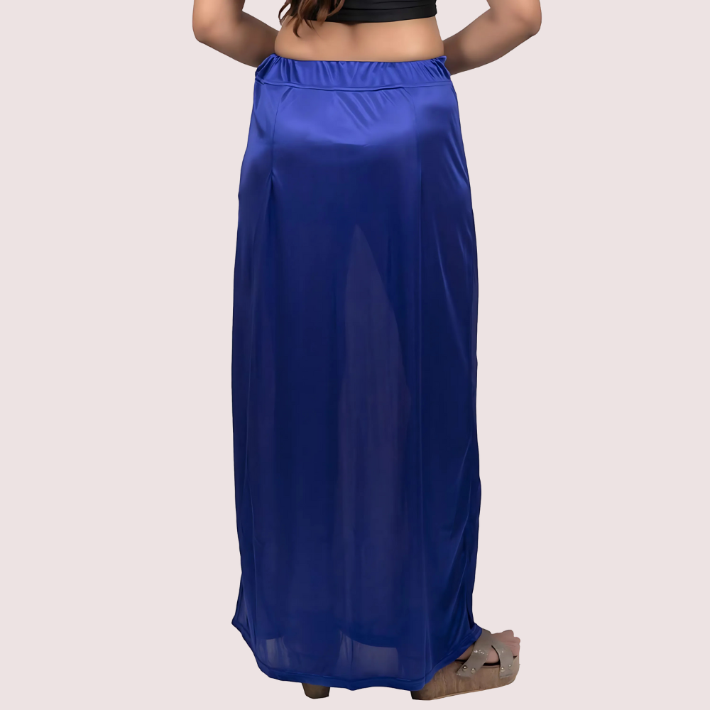 Indian Saree's Petticoat for Women Silk Satin Underskirt Solid Inner Wear image 2