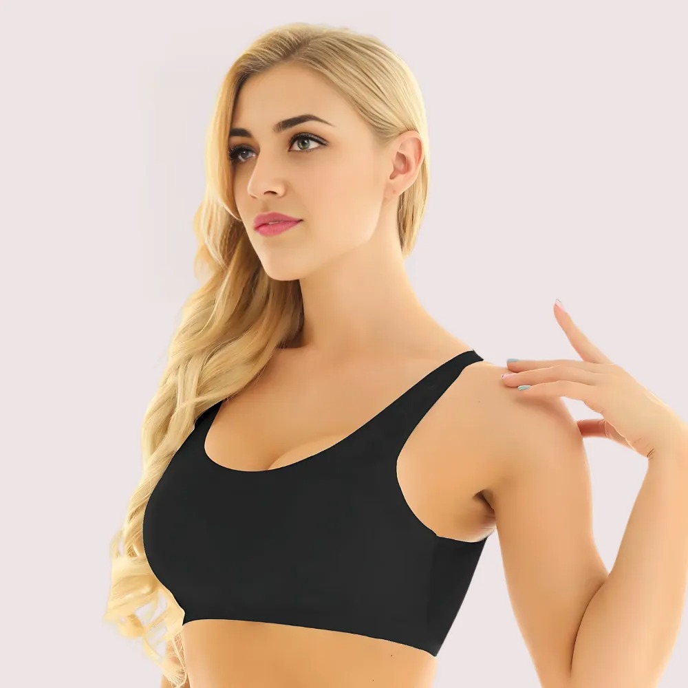 Luxury Padded Seamless Laser Cut Sports Bra image 2