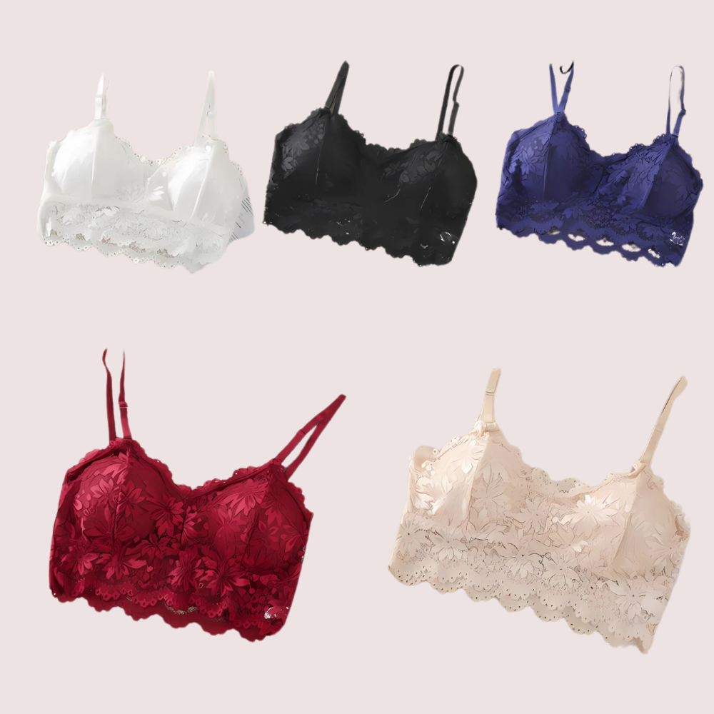 2 pack luxury lace padded bralette image 3