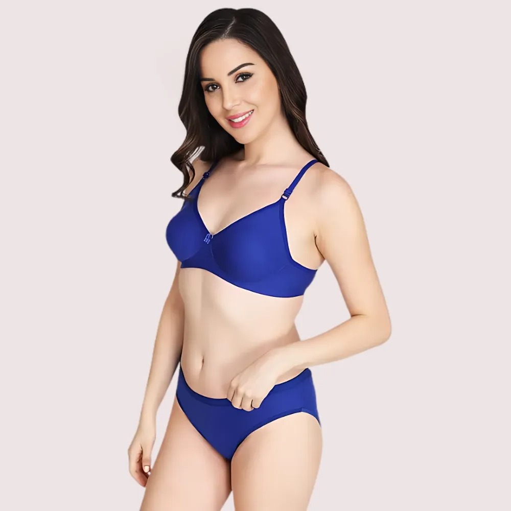 Non-Padded Bra Panty Set for Women (2 pack)