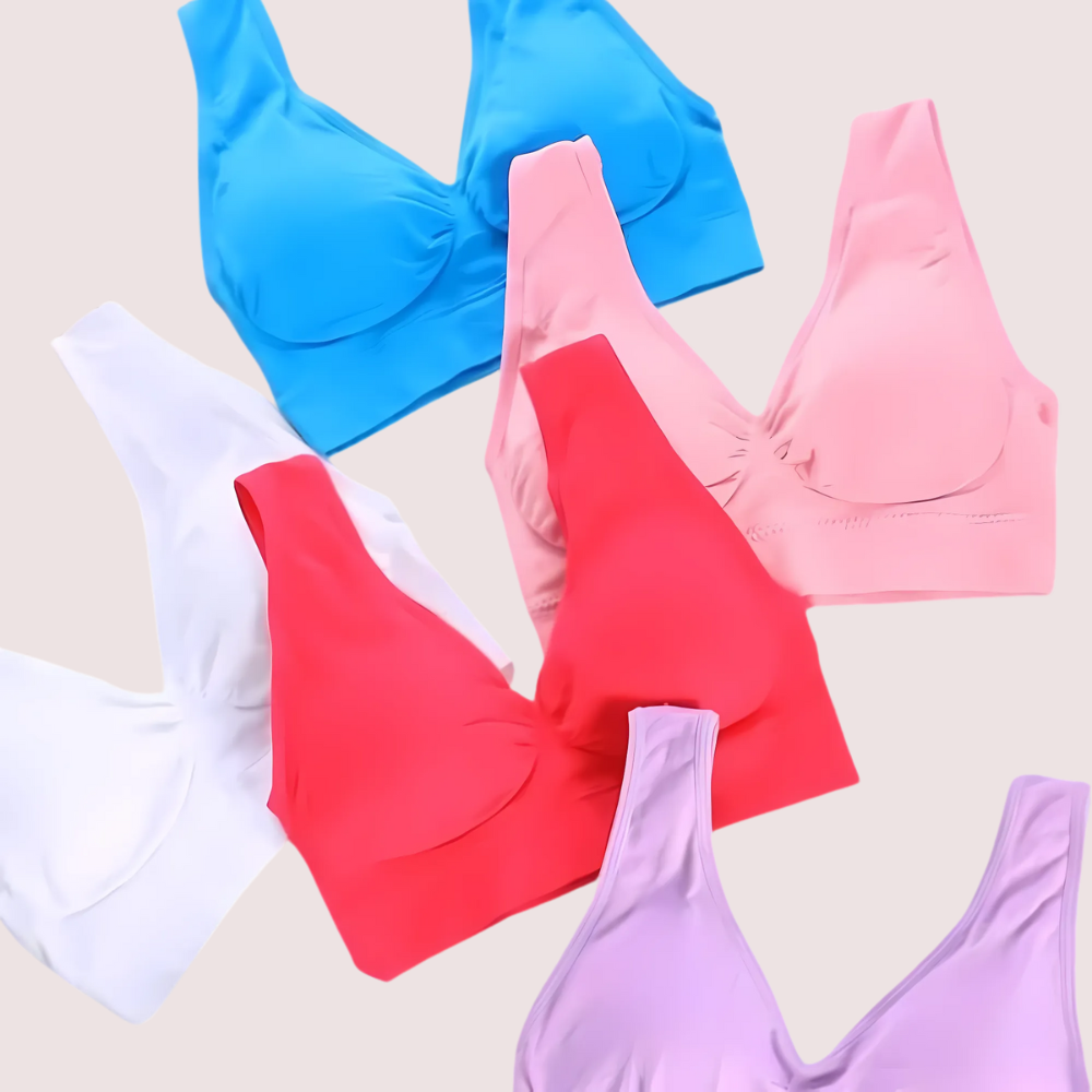 2-Pack Stylish Sports Bra Set for Girls image 3