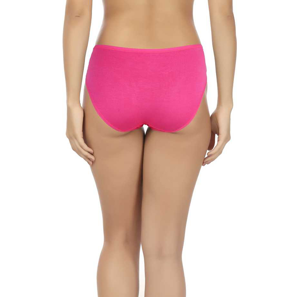 Comfy Snazzy Way Beauty Organic Plus Size Pure Magenta Cotton Panties(Pkt of 2) image 4