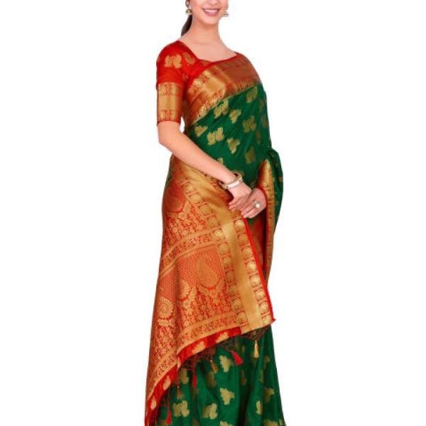 Art Silk Kanjeevaram Kanchipuram Saree