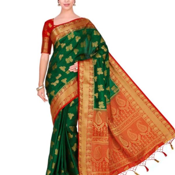 Art Silk Kanjeevaram Kanchipuram Saree