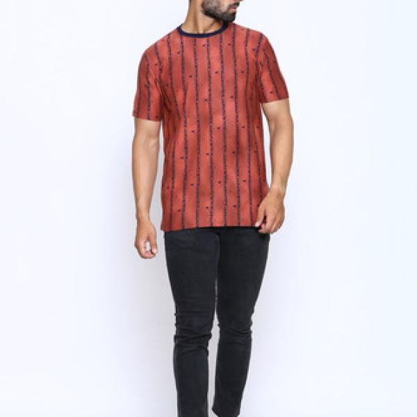 Cotton Solid Men's Peach TShirt