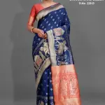 Dharmavarma Silk Navy Blue Saree