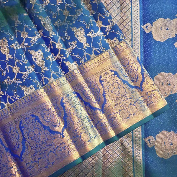 Lichi Silk Rich Pallu Jacquard Work Saree