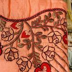 Silk Blend Fancy Party Light Peach Saree