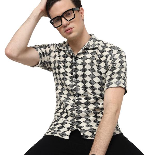 MEN'S COTTON KNITTED SHIRT