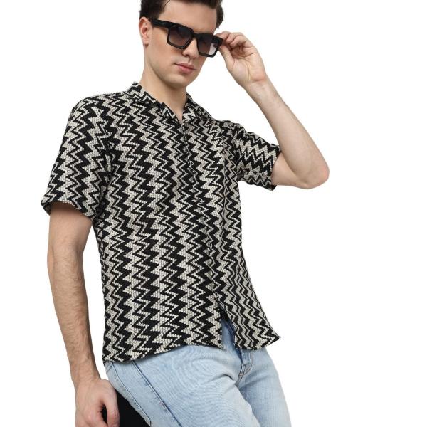 MEN'S COTTON KNITTED SHIRT