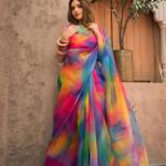 Organza Digital Print Saree