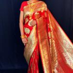 Banarasi Silk Red Wedding Saree