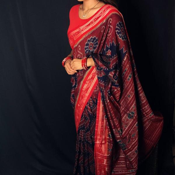 Odisha Handloom Sambalpuri Cotton Saree