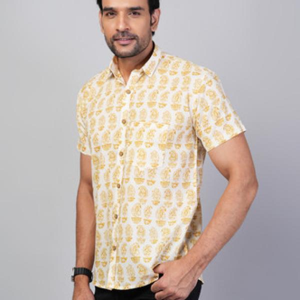 Jaipuri Cotton Printed Men's Shirt